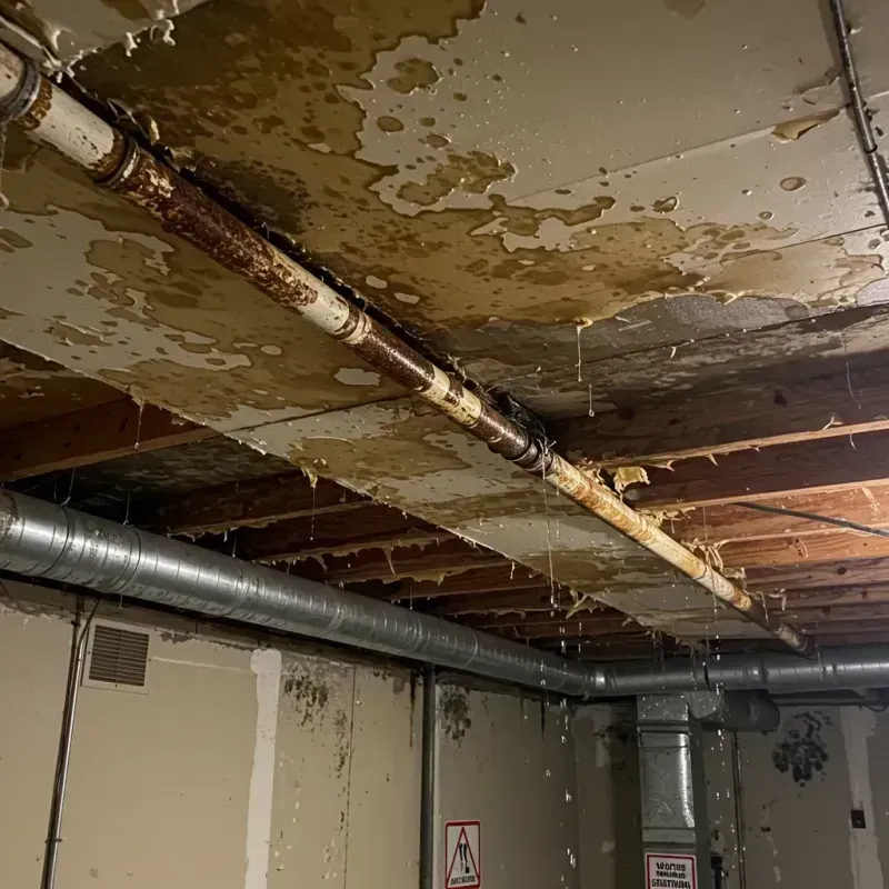 Ceiling Water Damage Repair in Rush County, KS